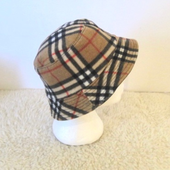 Reversible Check Fleece Bucket Hat - Picture 2 of 7